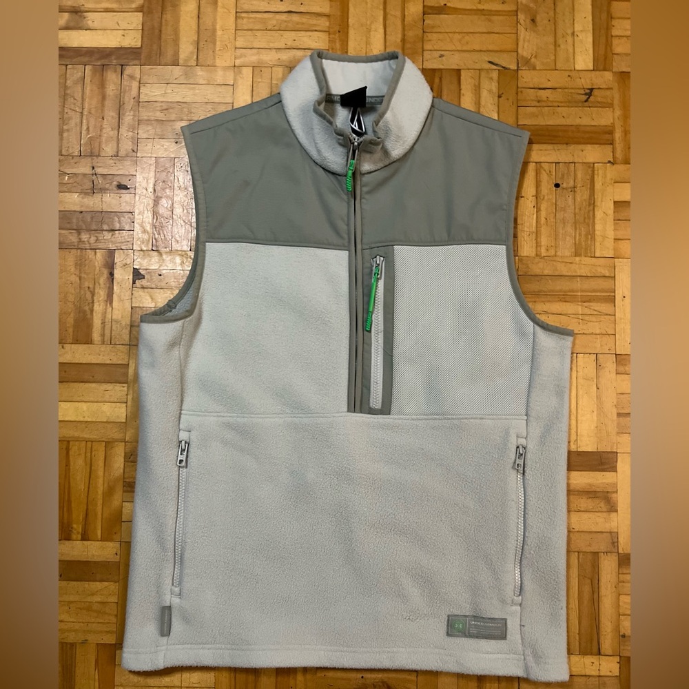 Under Armour Men's Light Gray Fleece Vest